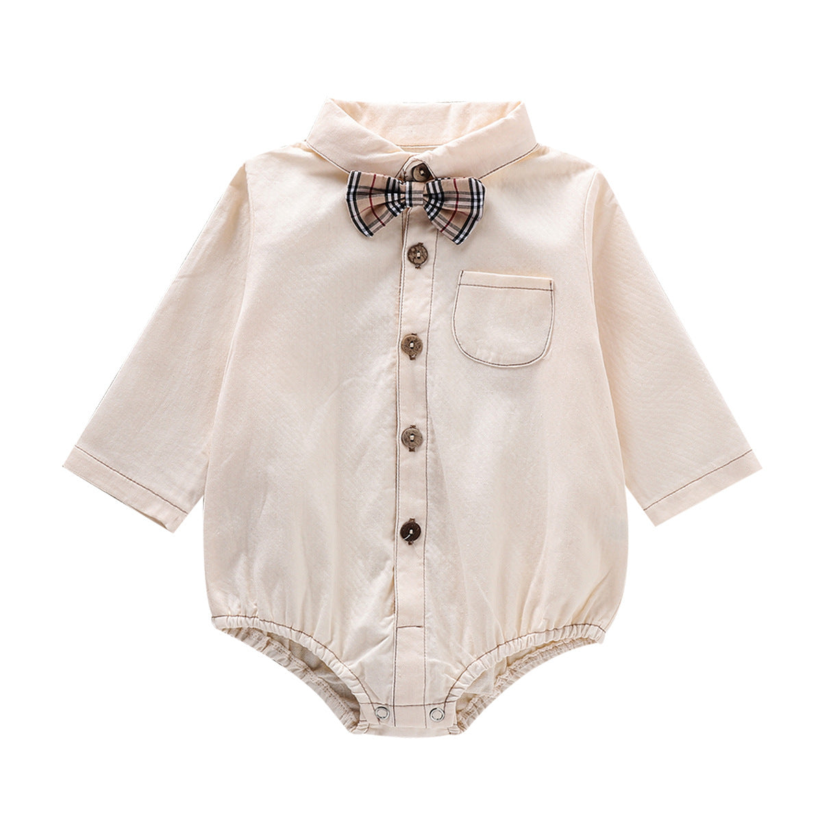 white bow tie shirt triangle climbing suit