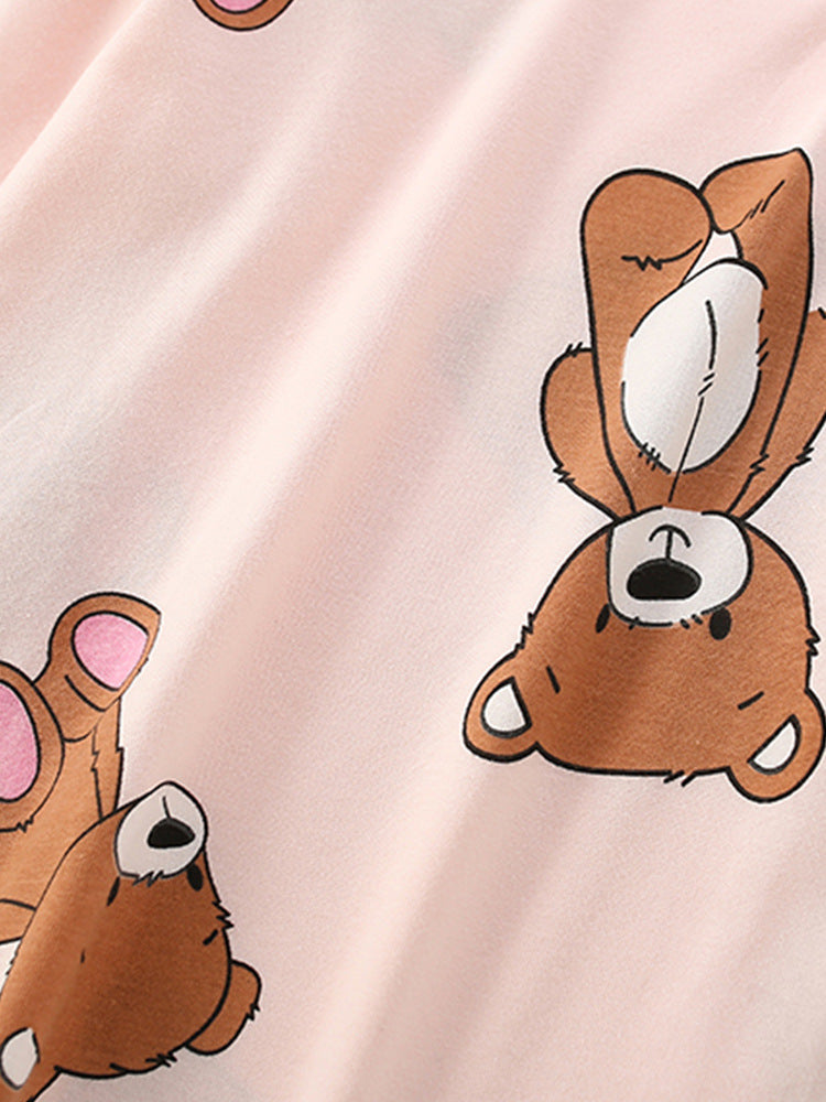 Bear texture home two-piece set
