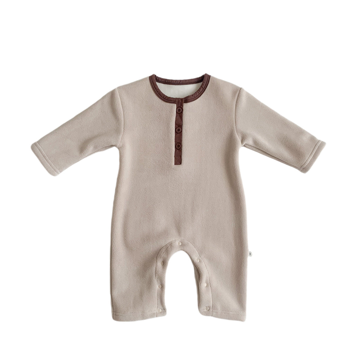 Suede apricot romper