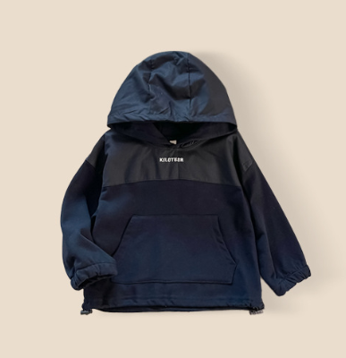 Printed hooded pullover