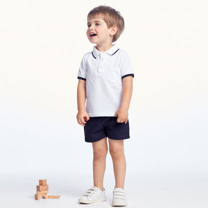 Polo casual short sleeved T-shirt with a collar