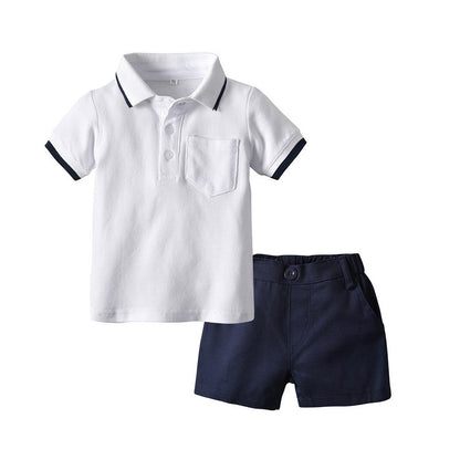 lapel polo casual short