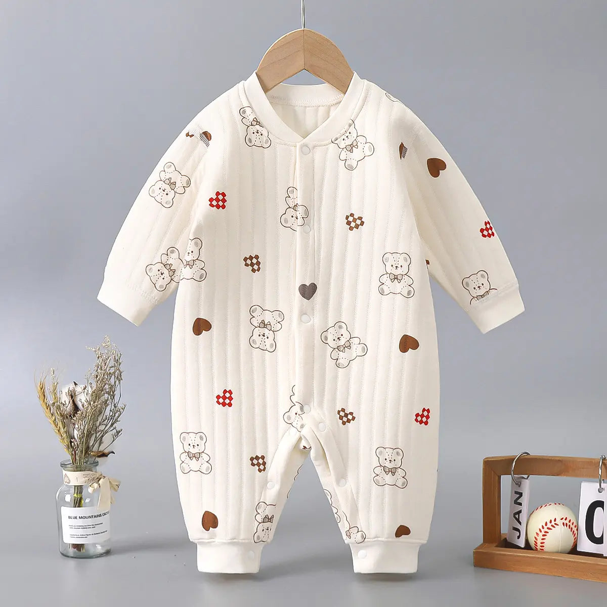 Winter Infant Clothing Warm Long Sleeve Romper Newborn Baby Clothes