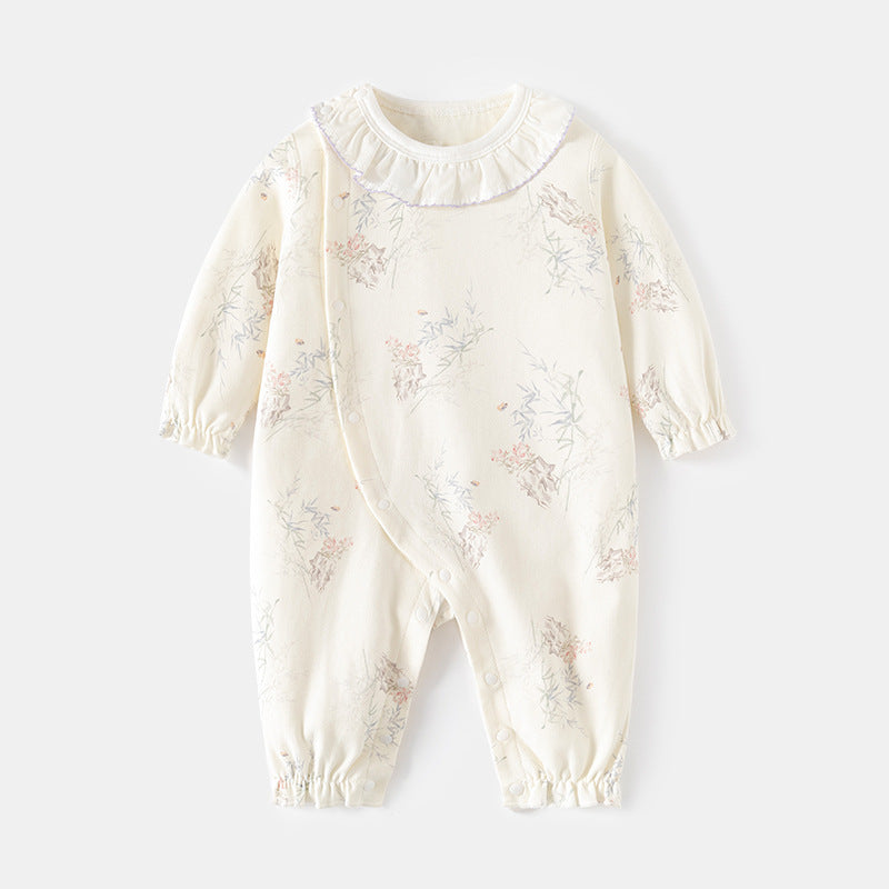 Collar bamboo long sleeved jumpsuit