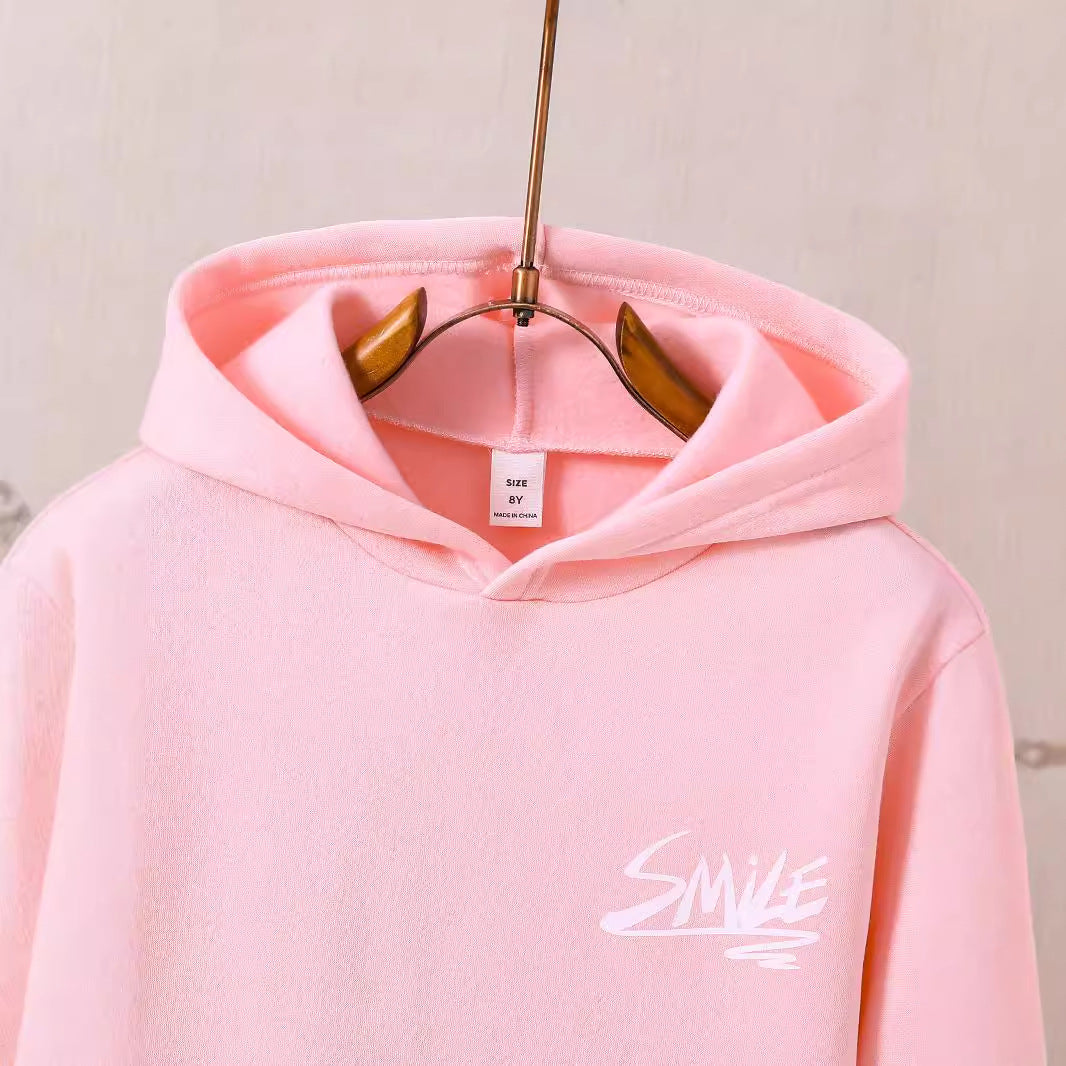 pink smile Hoodie