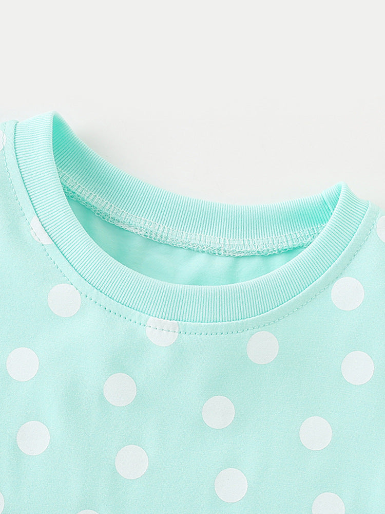 Mint wave popsicle short sleeved skirt