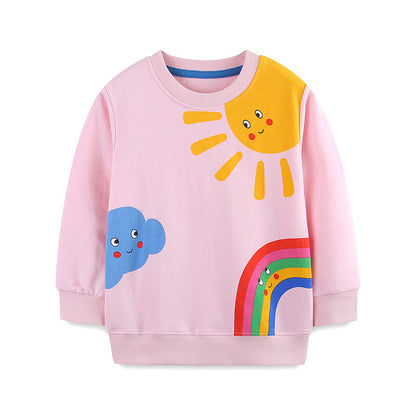 Rainbow printed children's sportswear