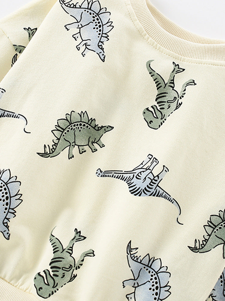 Dinosaur cartoon texture set