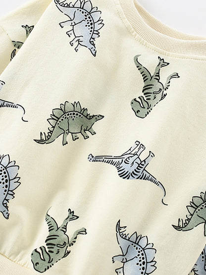 Dinosaur cartoon texture set