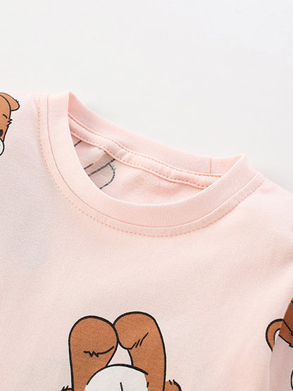 Bear texture home two-piece set