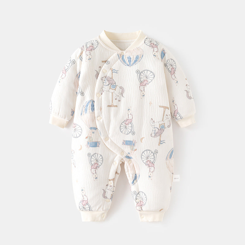 Animal amusement park button thickened climbing suit