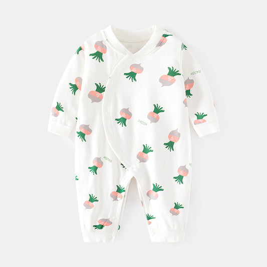 White radish long sleeved jumpsuit