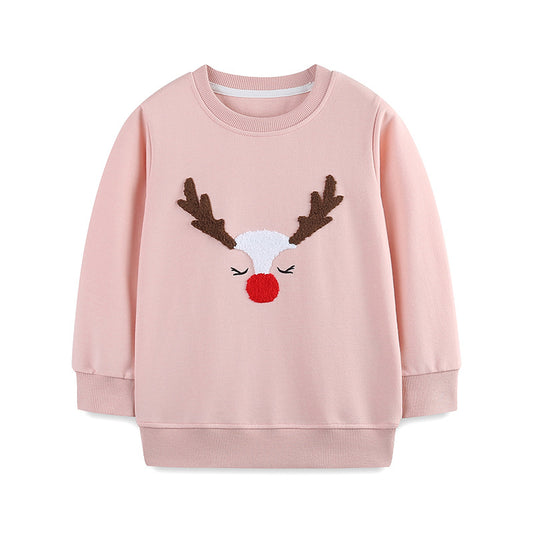 Pink reindeer hoodie