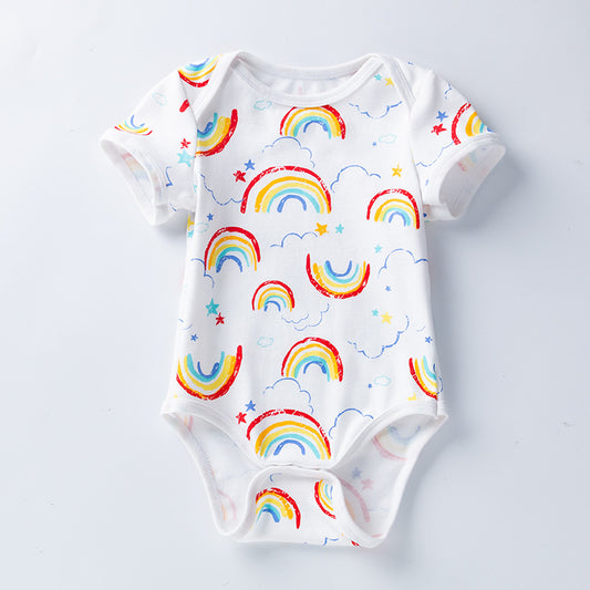 Short sleeved triangle Rainbow