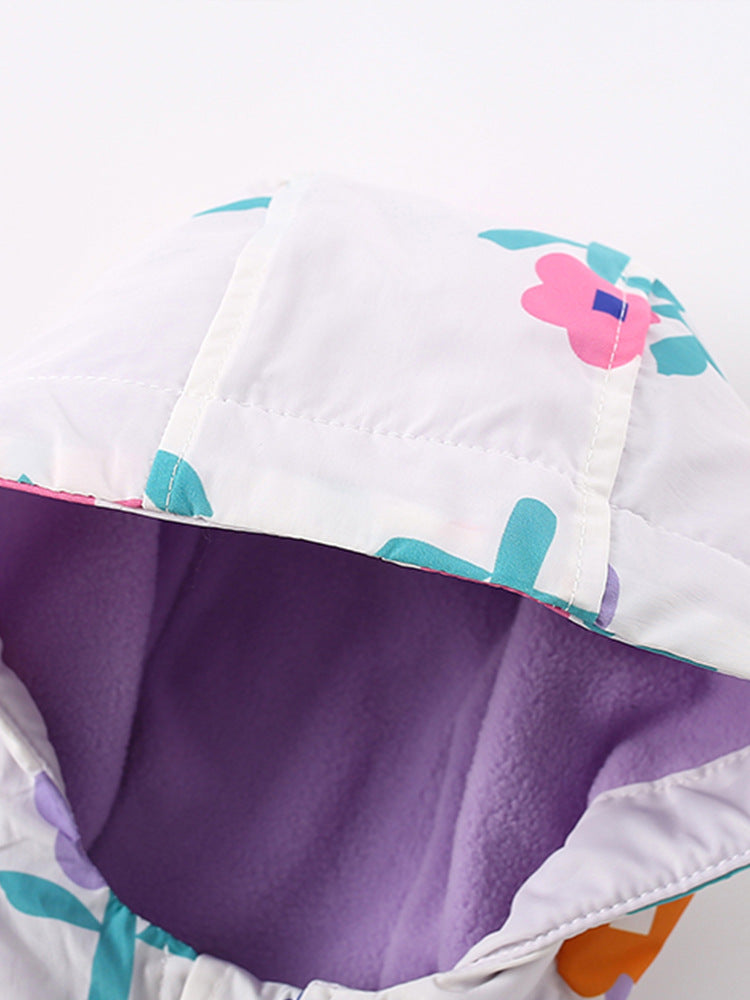 Pixel small flower windbreaker