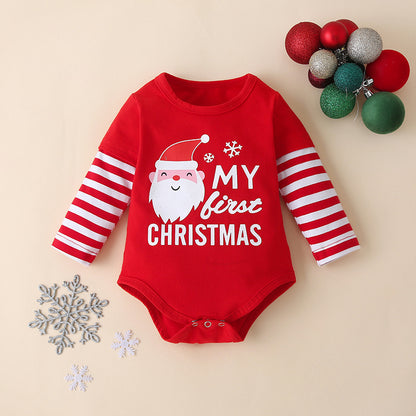 Christmas long sleeved three piece set