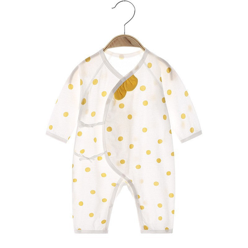 Yellow polka dot ear long sleeved shirt