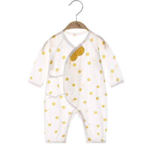 Yellow polka dot ear long sleeved shirt