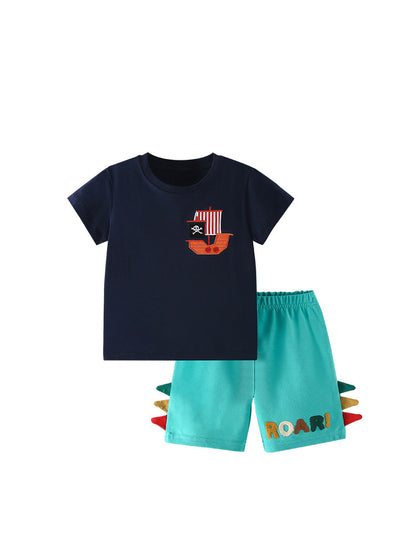 Roaring Sailor Boy Two Piece Set