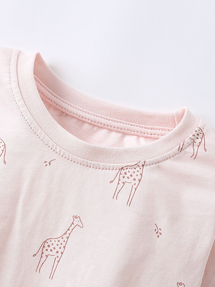 Giraffe Cartoon Home Clothing