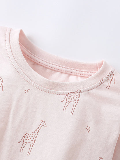 Giraffe Cartoon Home Clothing