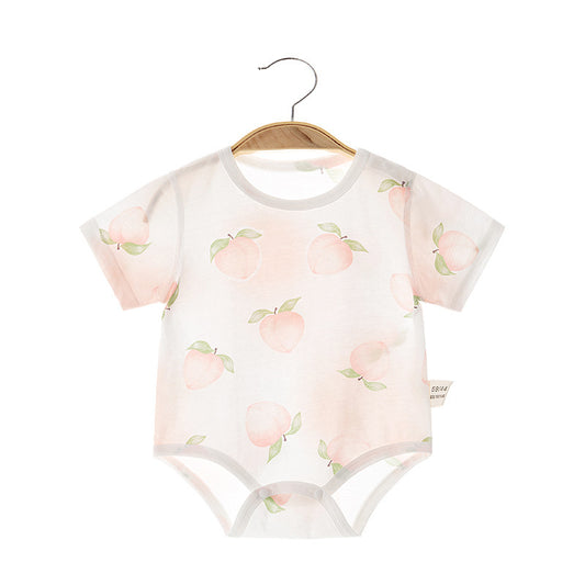 Peach Thin Triangle romper