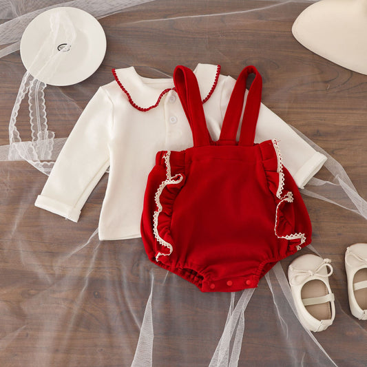 Strap suit romper sets