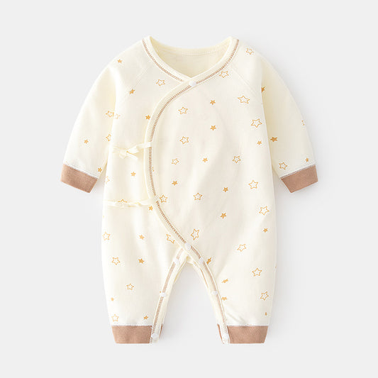 Yellow little star long sleeved jumpsuit